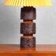 Lampe en céramique brutaliste années 1970