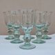 Service of 6 blown glass stemmed glasses