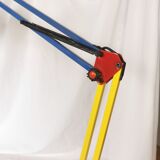 Architect lamp, articulated, multicolor, postmodern, 1980