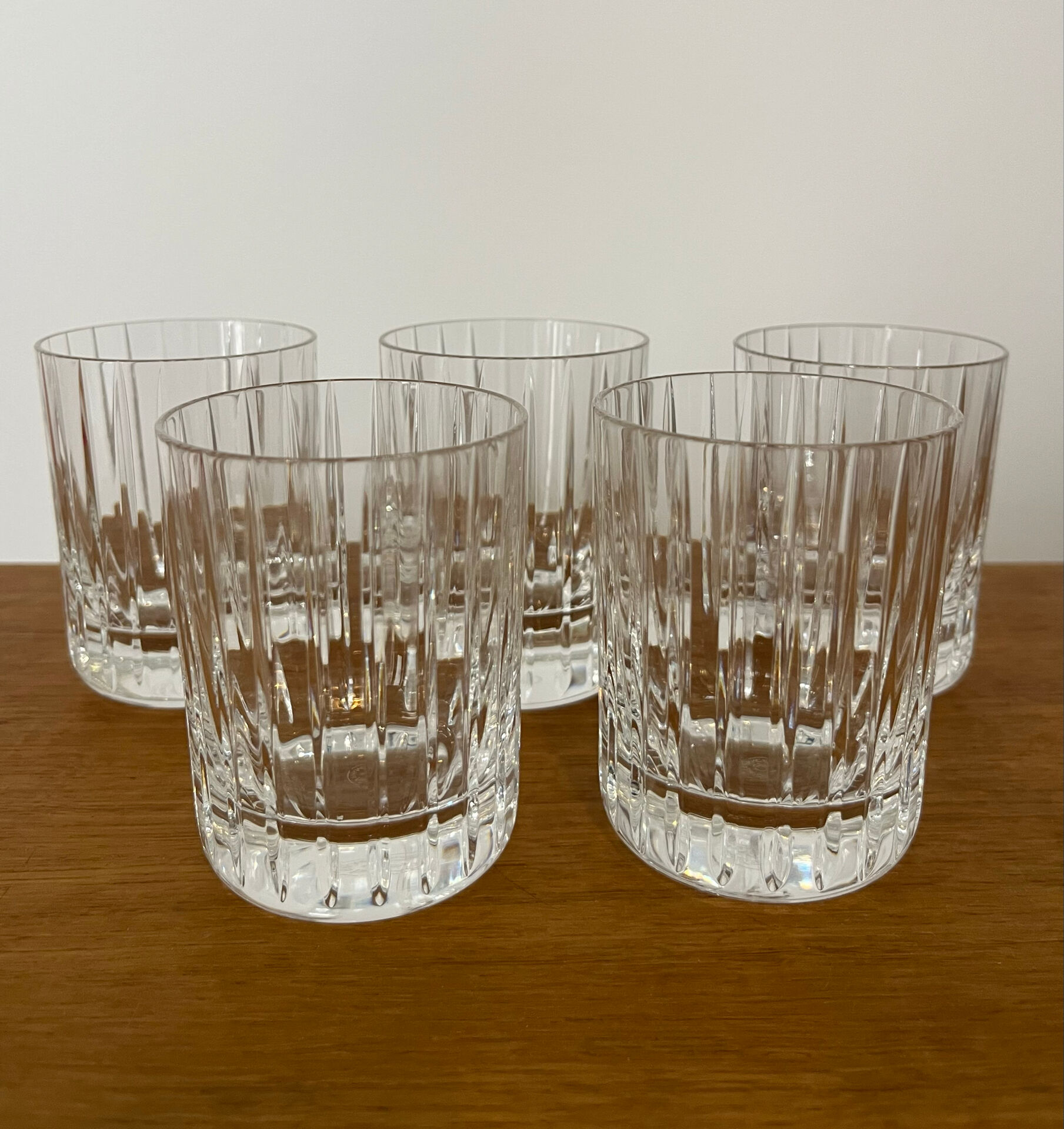 Set of 5 Harmonie goblets signed by Baccarat