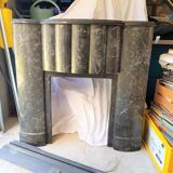 Fireplace marble black