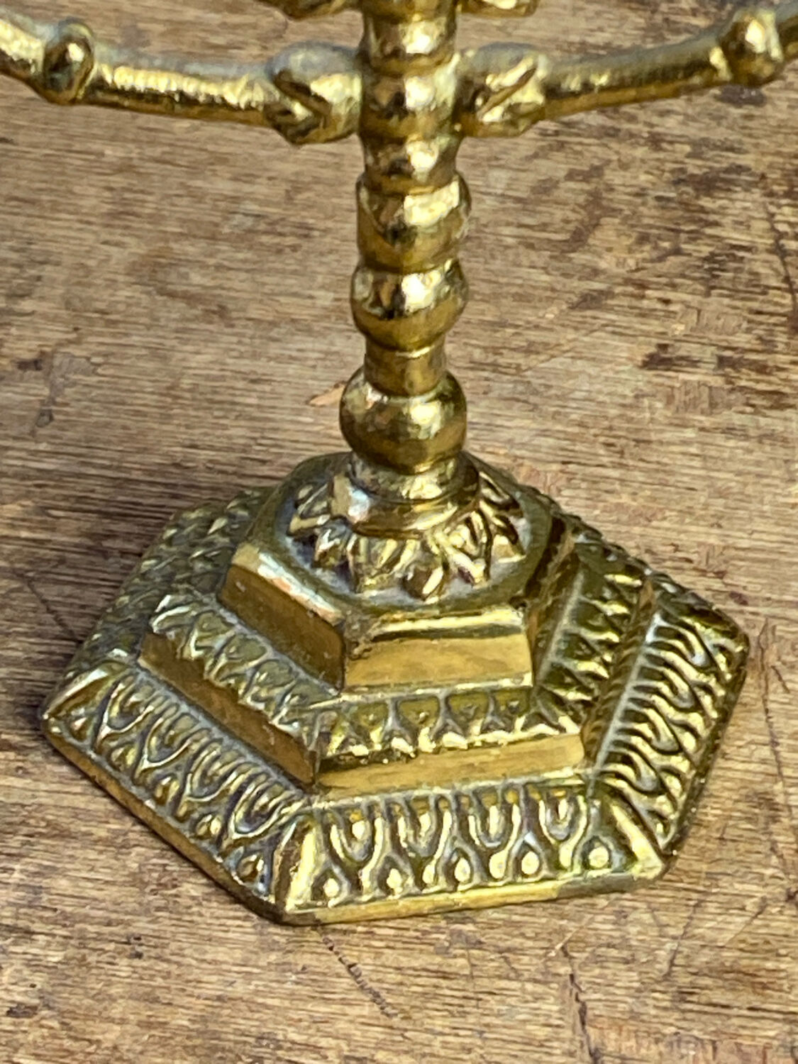 Candle holder, seven-branched menorah, Wainberg