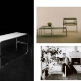 Vintage Mid-Century Italian Modern Laccio Kiga Low Coffee Table from Gavina