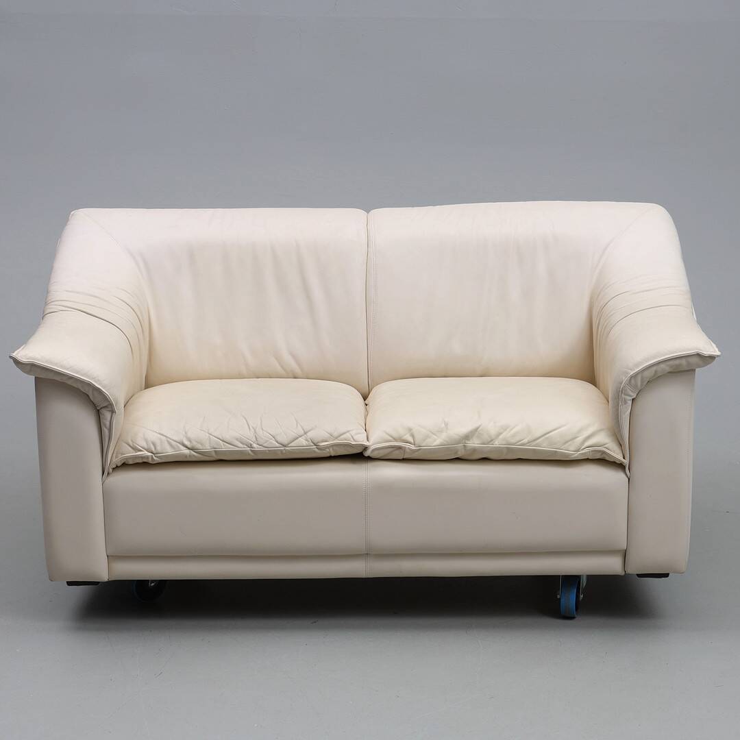 Vintage 2-Piece Leather Sofa Set — 2-Seater + 3-Seater — Second Half of the