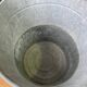 Pair of vintage galvanized zinc washing basins