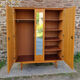 Wooden cabinet, wardrobe, shelves, vintage, 60s