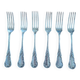 Set of 6 solid silver forks, 1st grade, Master Goldsmith Prudent Quit