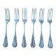 Set of 6 solid silver forks, 1st grade, Master Goldsmith Prudent Quit