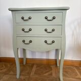 Commode arbalète verte céladon