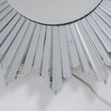Baccarat. “Star” mirror in crystal, backlit. 21st century.