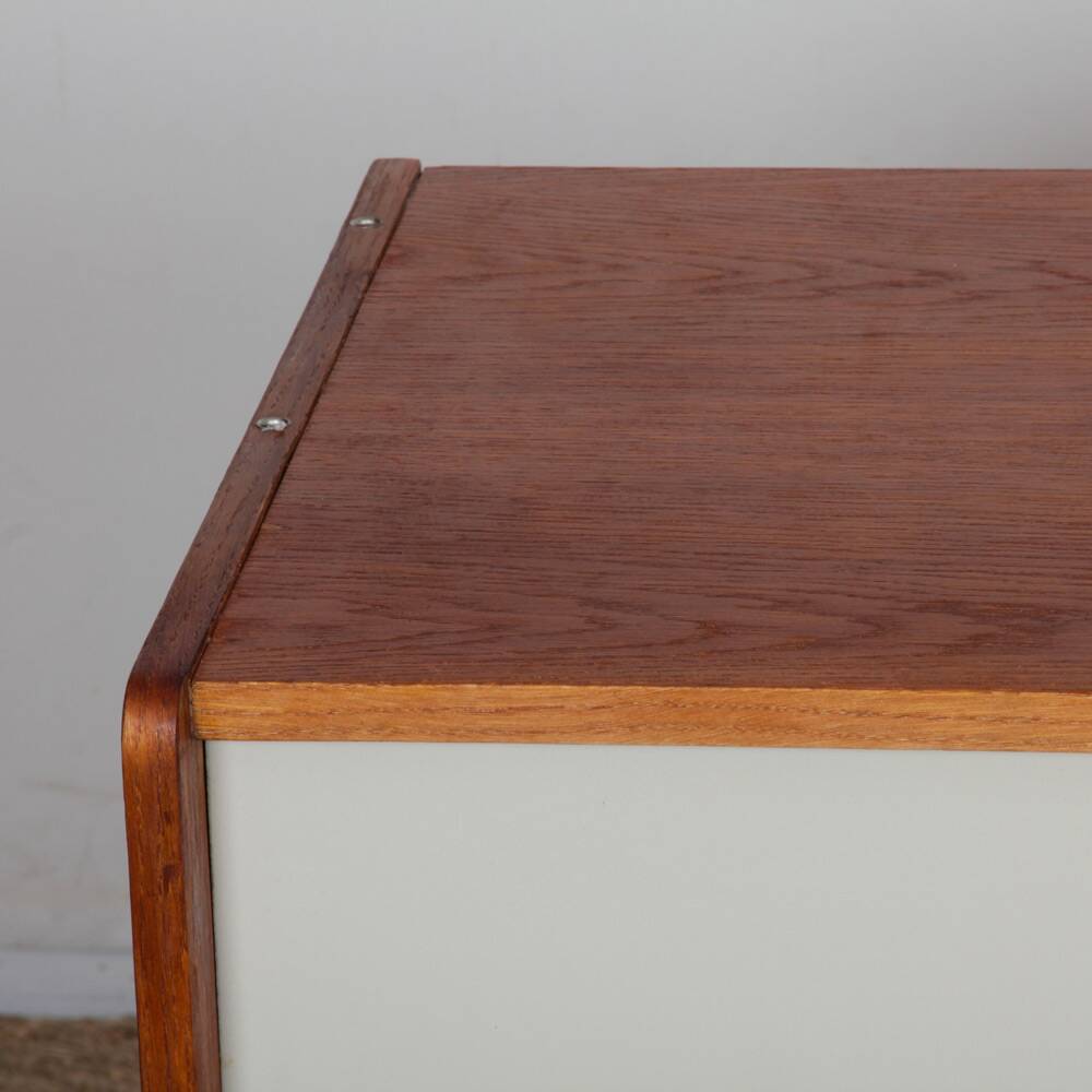 Pink and white chest of drawers by Jiri Jiroutek, model U-452 circa 1960