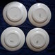 Sarreguemines set of 4 flat plates vintage colors tangy