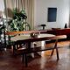 Table à manger Roche Bobois en travertin italien – Années 70/80