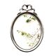 Louis XVI style oval metal wall mirror