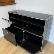 Commode USM Haller en Noir Graphite