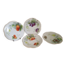 4 Limoges porcelain plates signed A. Lanternier