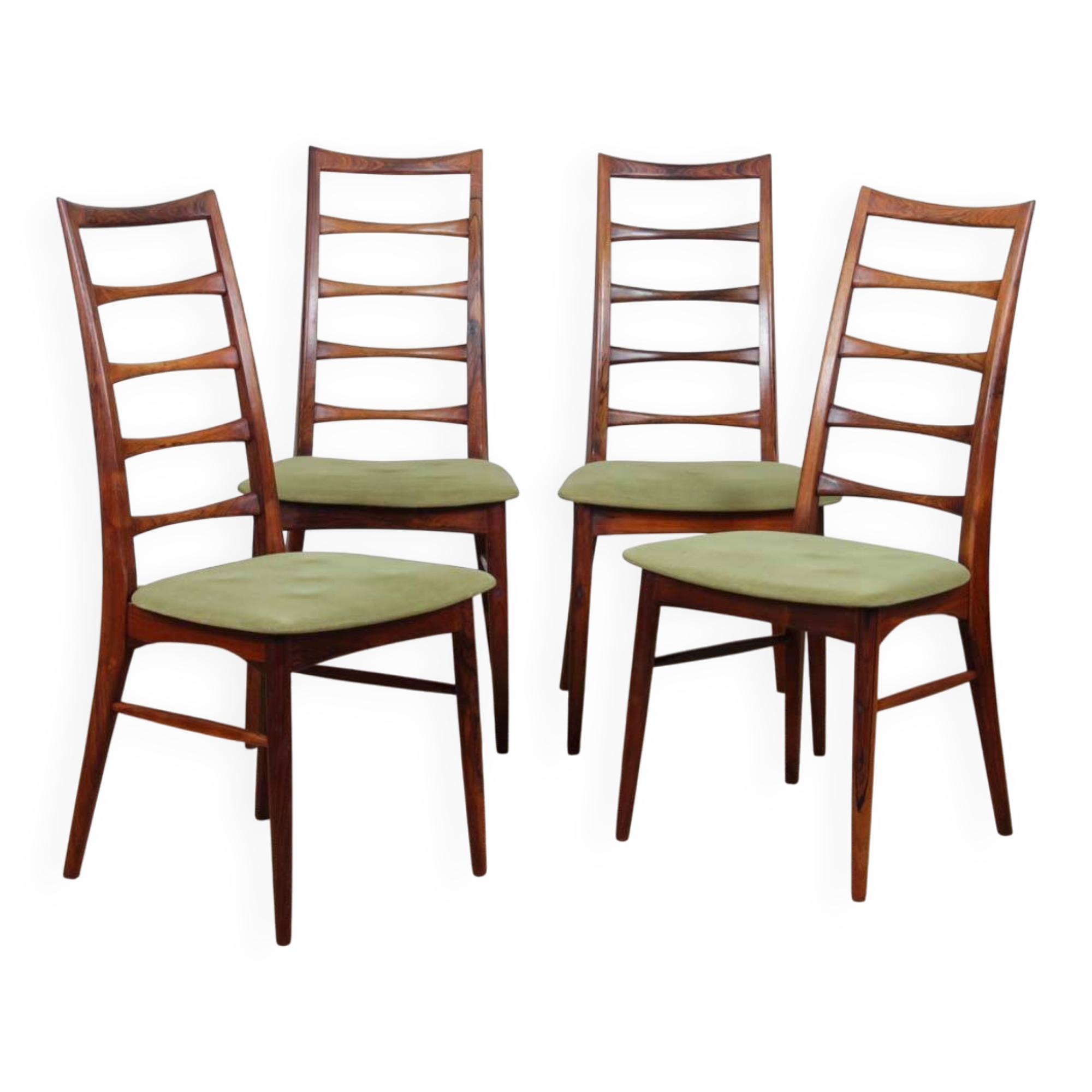 Set of 4 Scandinavian rosewood chairs by Niels Koefoed