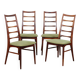 Set of 4 Scandinavian rosewood chairs by Niels Koefoed