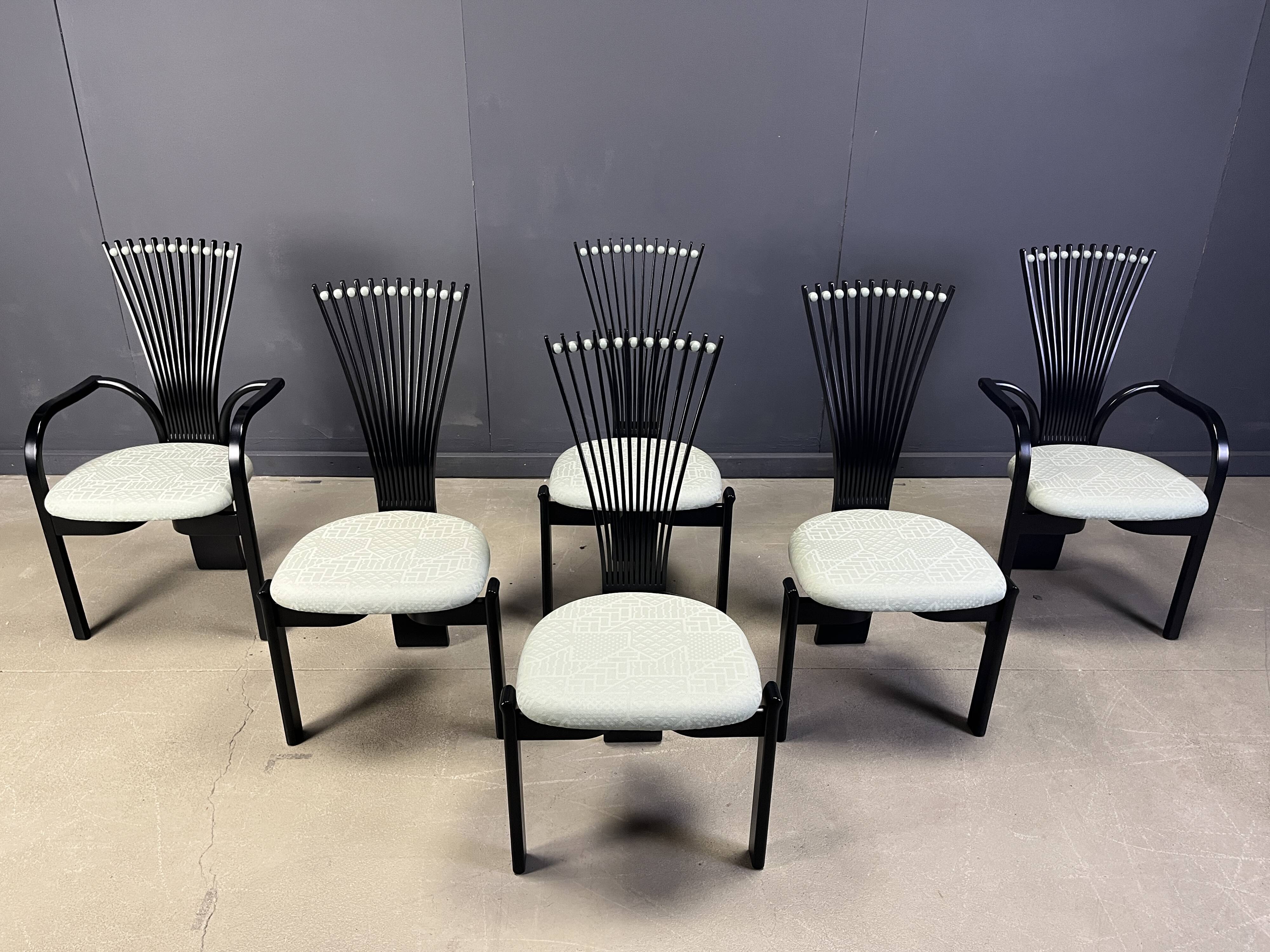 Totem chairs by Torstein Nilsen for Westnofa, 1980s set of 6
