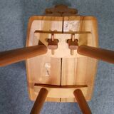 Vintage mid-century brutalist style design Tiroler chair set of 4