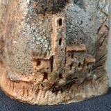 Bouquetiere or wall vase, ceramic by Volkoff, Vallauris