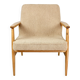 Beige boucle gfm63 lounge chair by J. Kedziorek, 1970s