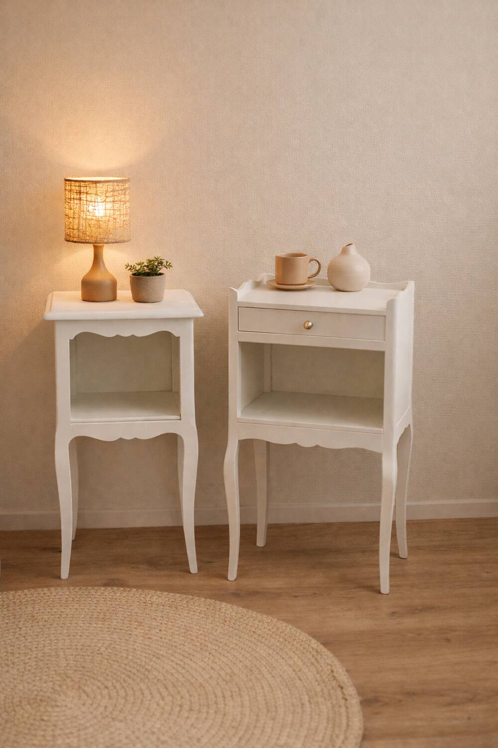 Louis XV style bedside tables