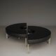Vintage mid-century Round Benches. 1960s. Set of 2