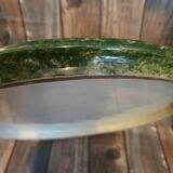 Terracotta dish with floral decoration