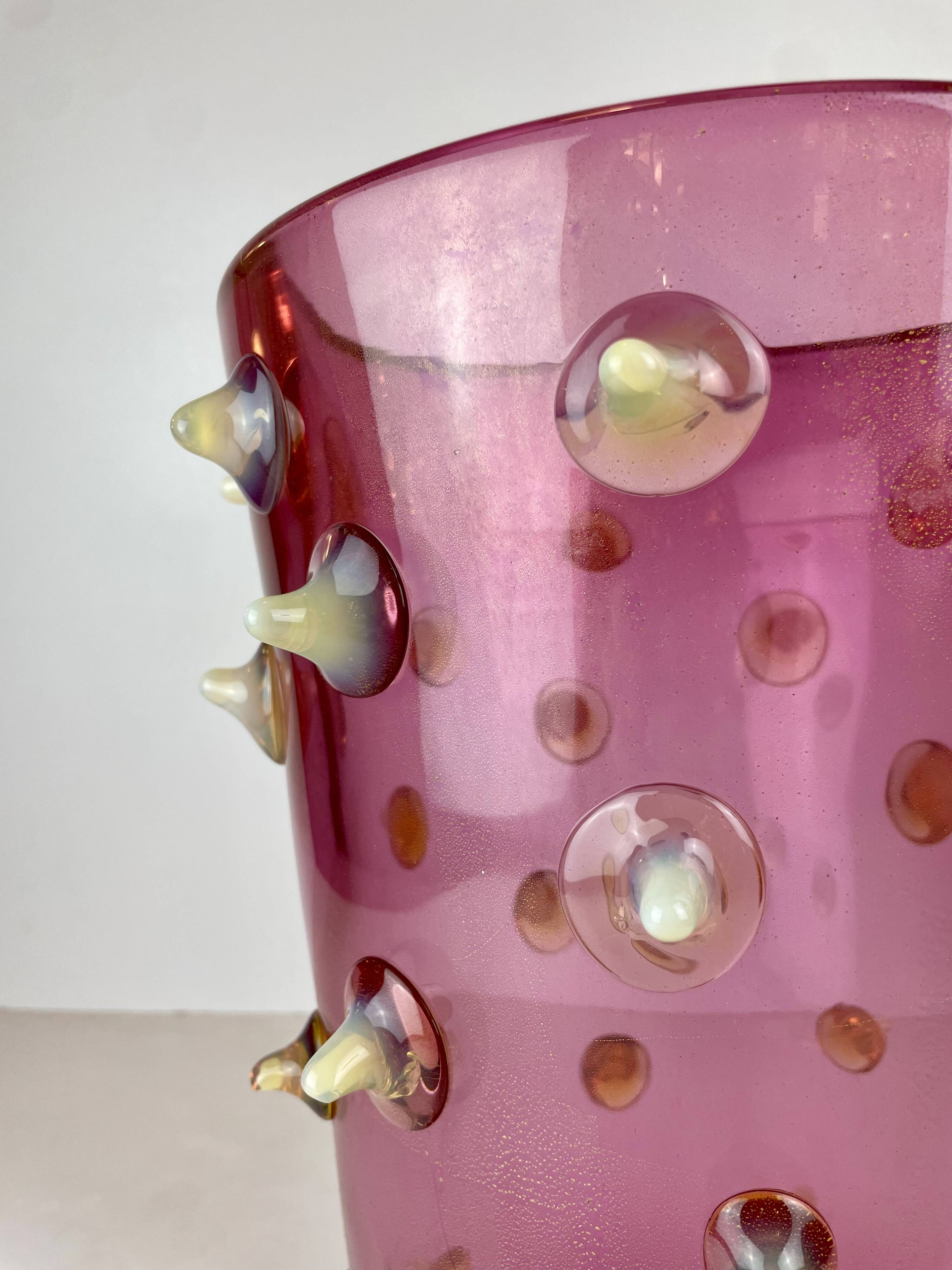 Thorn Spikes Murano Glass Vase by Pino Signoretto, Italy, 1990s