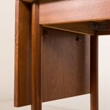 Scandinavian mid century teak desk with extension by Austvoll Møbelfabrikk,