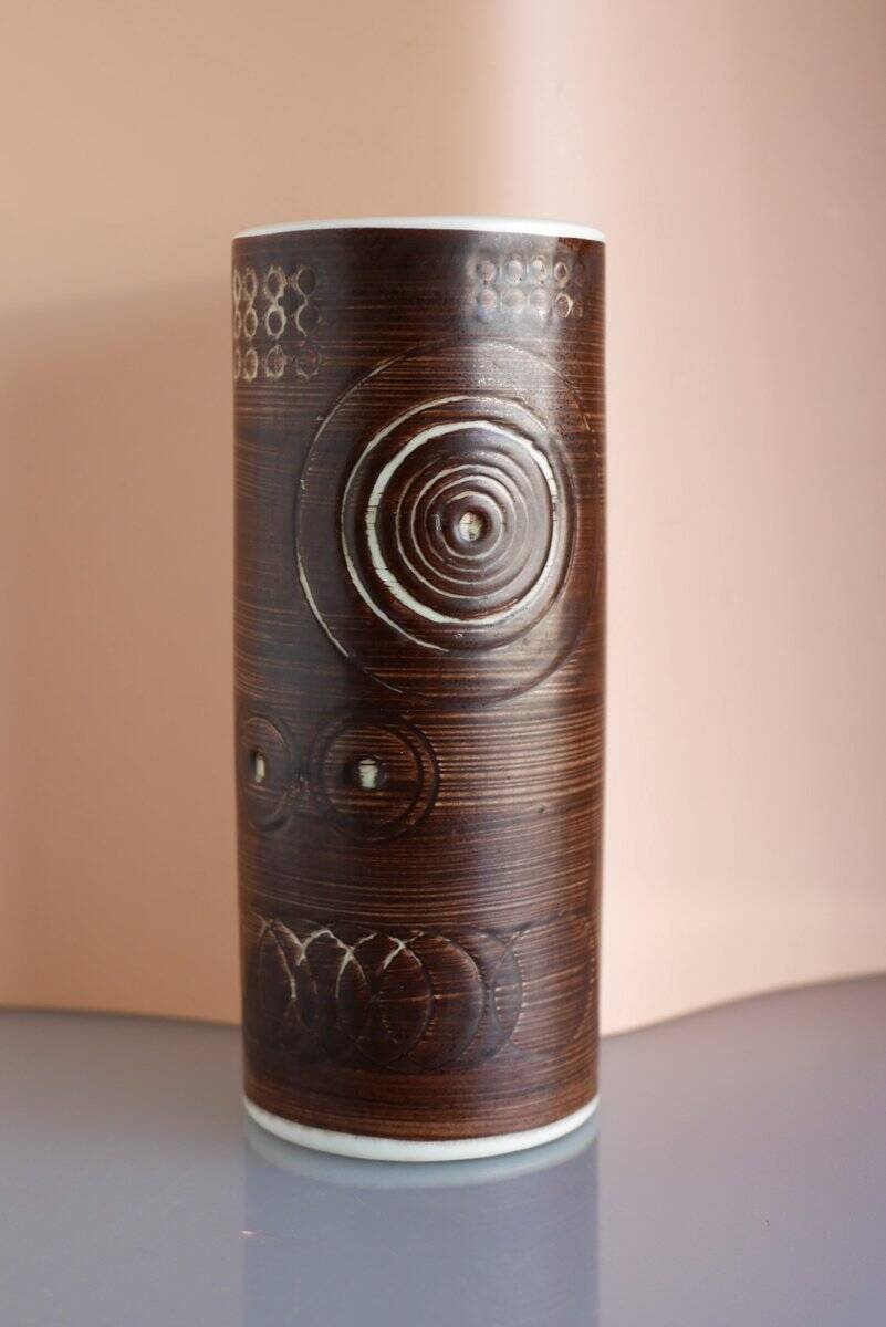 Vintage Scandinavian art pottery vase by Alberius for Rörstrand, Sweden, 1960s