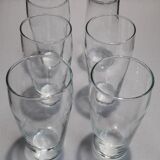 Set of 6 thin glasses of 13.8cm high