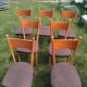 Set of 7 chairs 60s