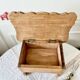 Small vintage wooden chest bench