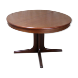 Table ronde en teck Baumann années 60