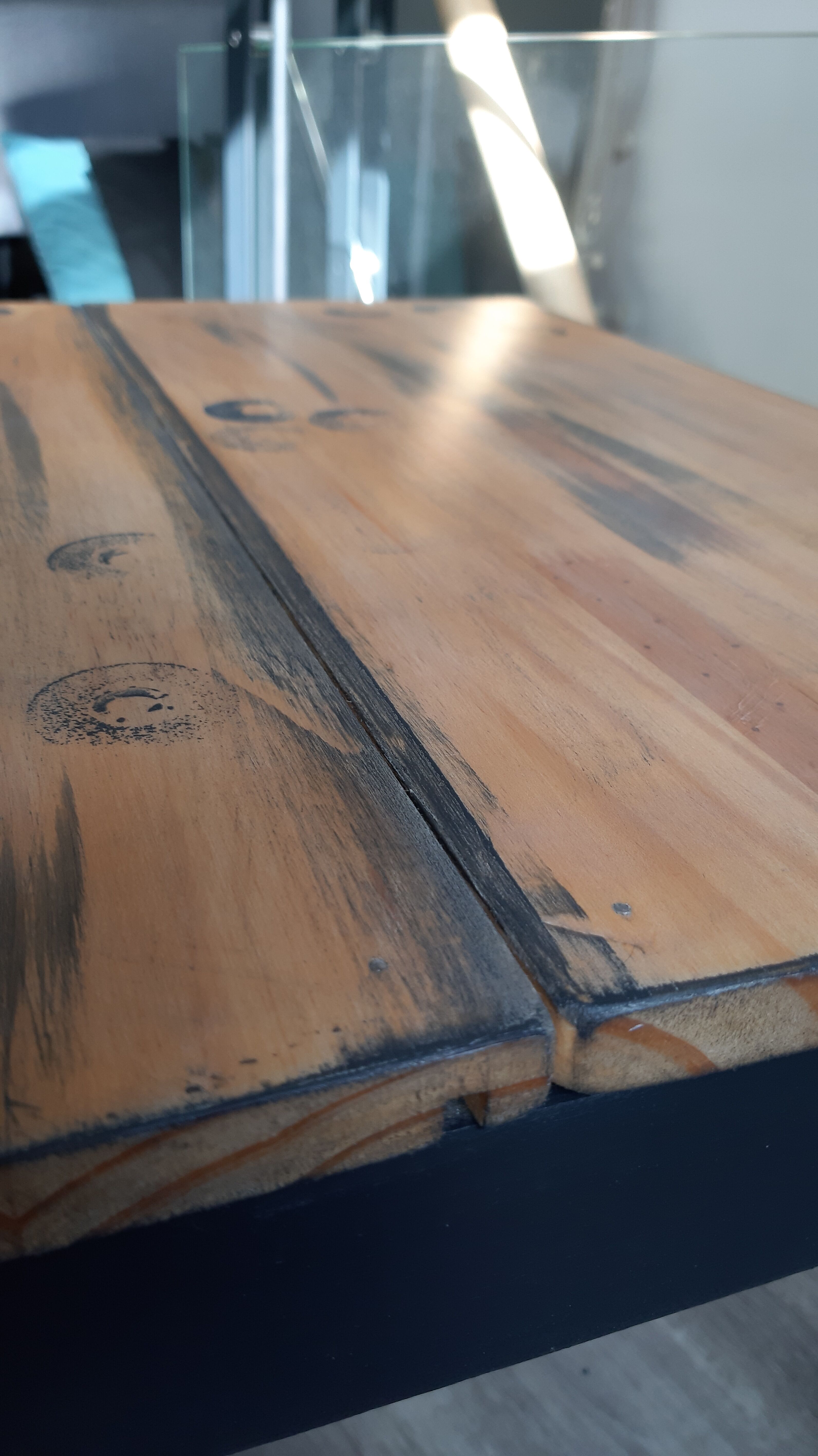 Contemporary bedside carbon color