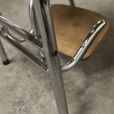 Stepladder stool 3 steps formica 1970
