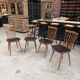 Suite de 4 chaises « Baumann » pour Henri Julien