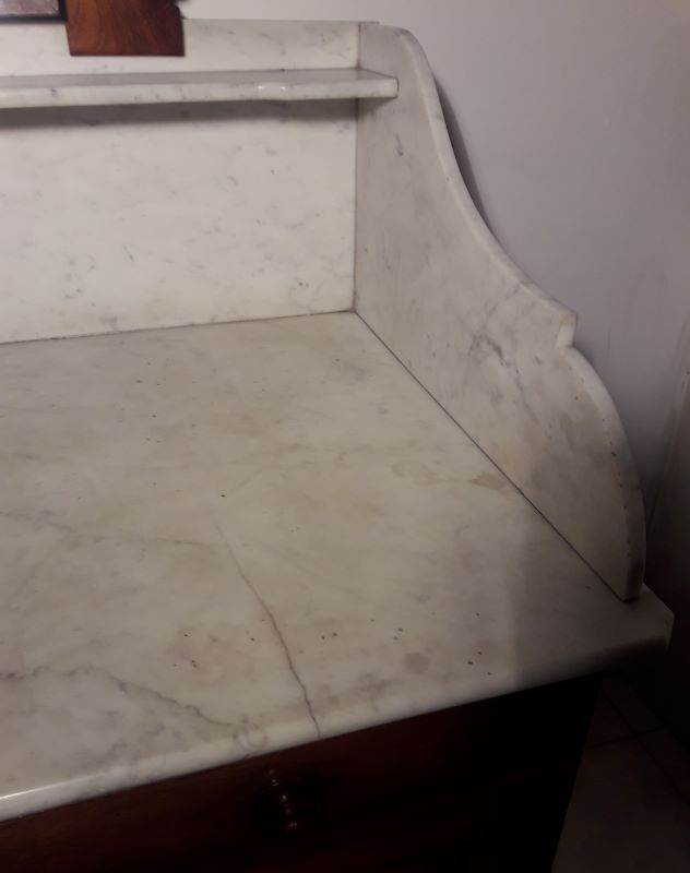 Toilet furniture, hairdresser 1900 marble