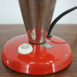 1930s Bauhaus Red Small Table Lamp, Czechoslovakia