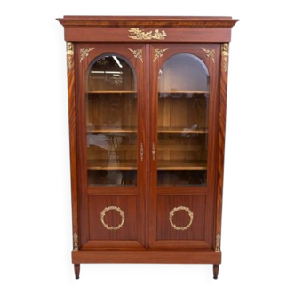 Elegant Empire bookcase, France, circa 1830.
