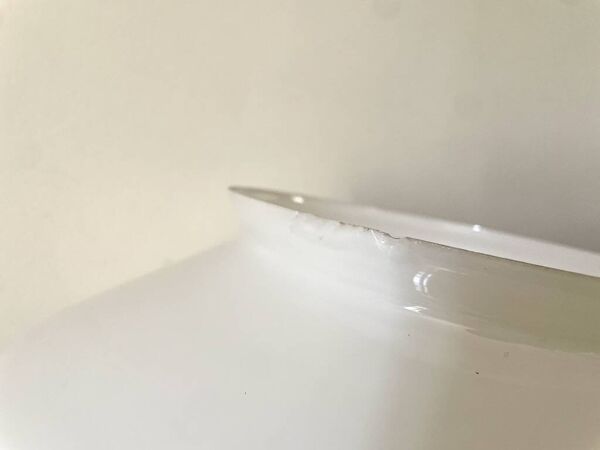 Lampe de table globe opaline