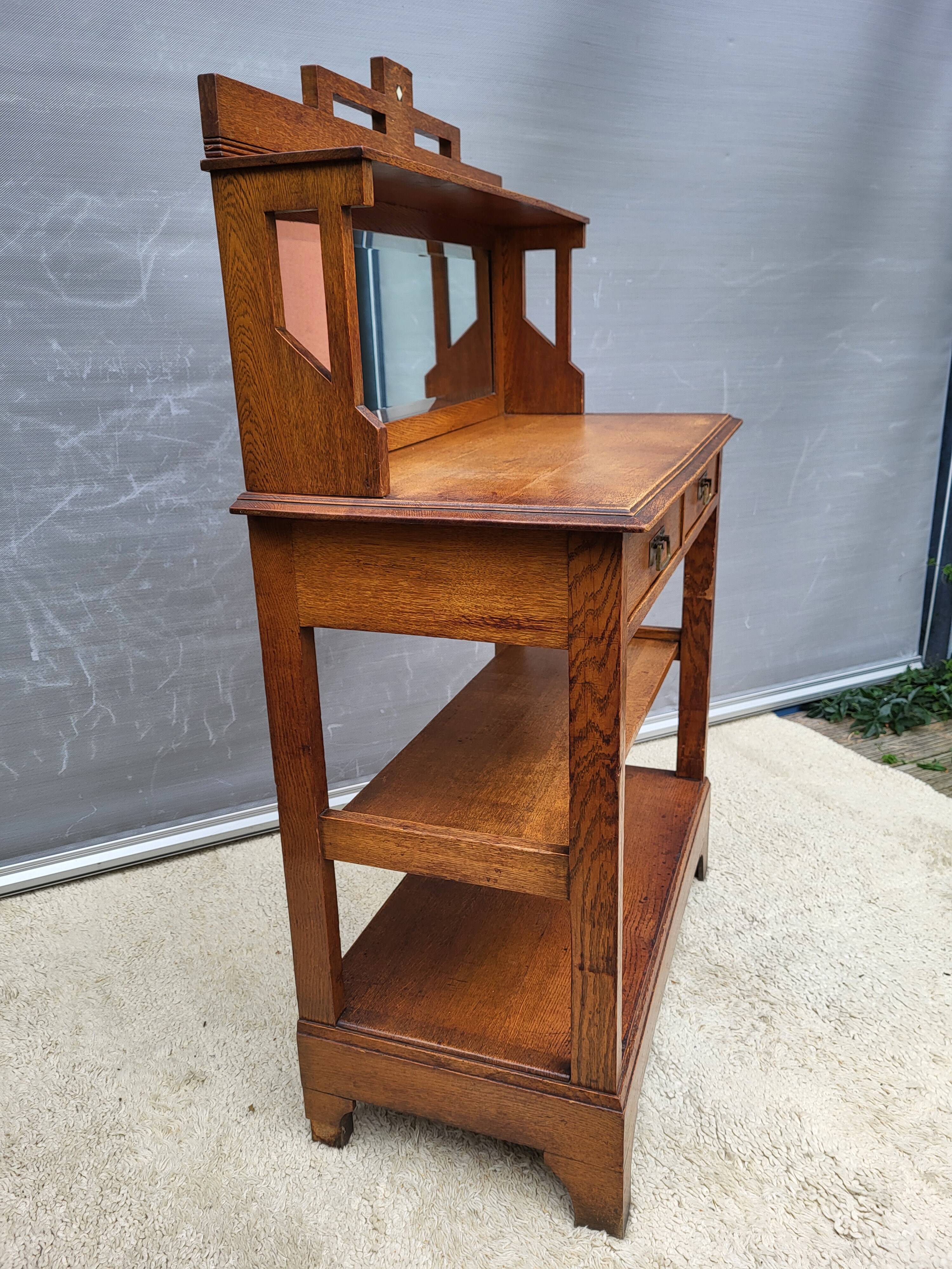 Art Nouveau 1900 Arts & Crafts Serving Trolley