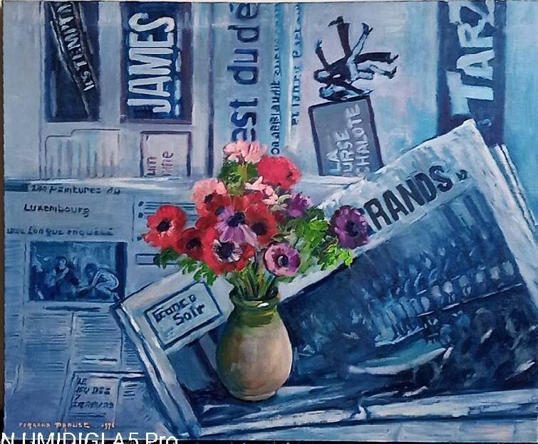 Fernand Proust - Oil on canvas - 1976 - 46 x 55 cm / French painter