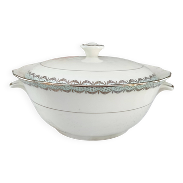 Longwy France earthenware soup tureen, Trianon model