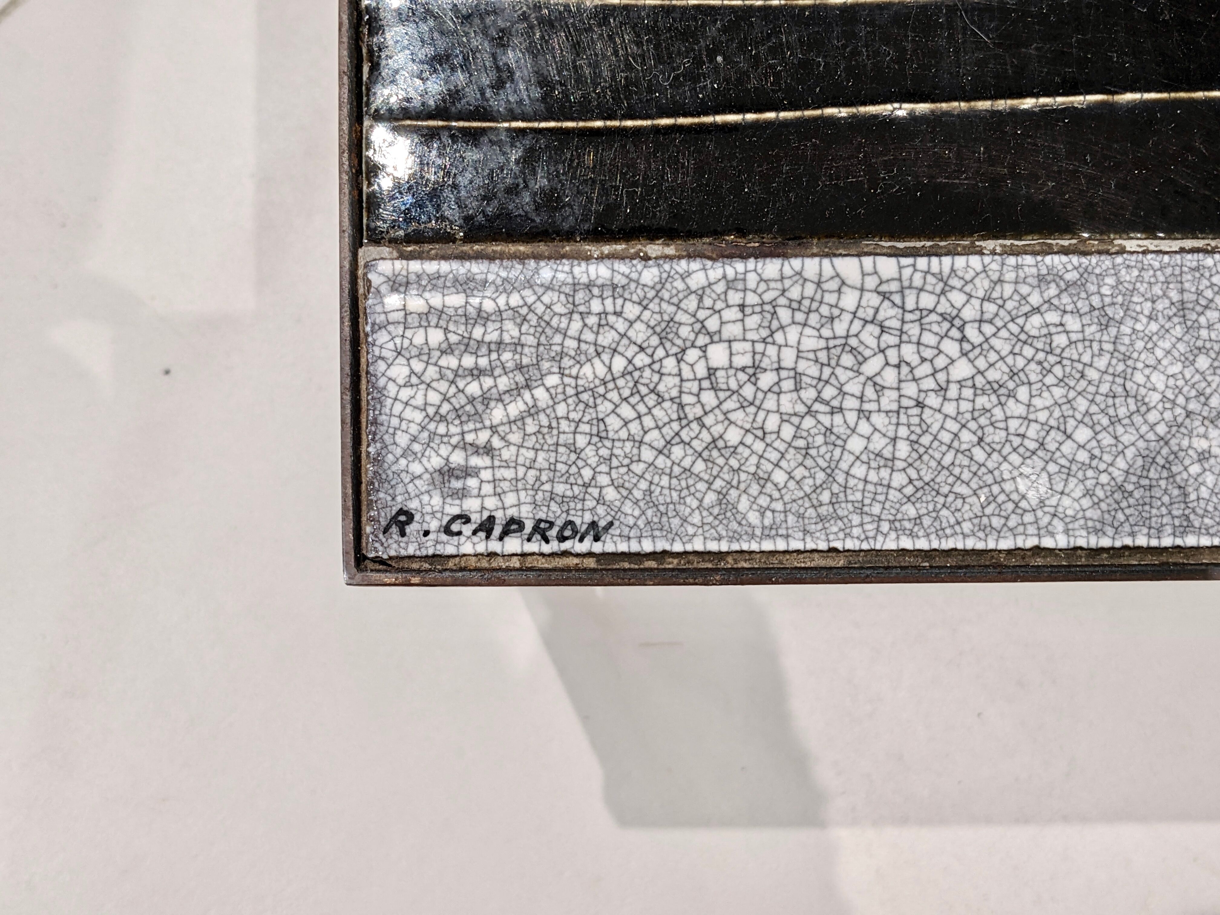 Ceramic coffee table "Sun" by Roger Capron