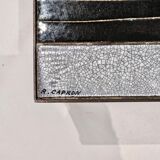 Ceramic coffee table "Sun" by Roger Capron