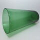 Vase de parquet en verre vert