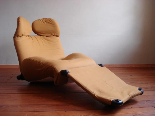 Fauteuil Wink modèle 111 par Tashiyuki Kita pour Cassina, années 1980